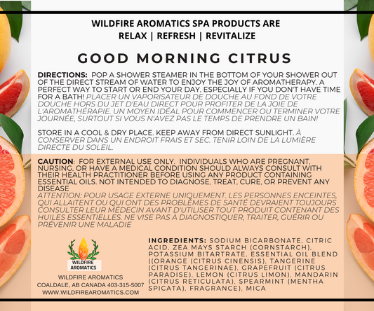 Citrus Shower Steamers – Energizing & Mood-Boosting