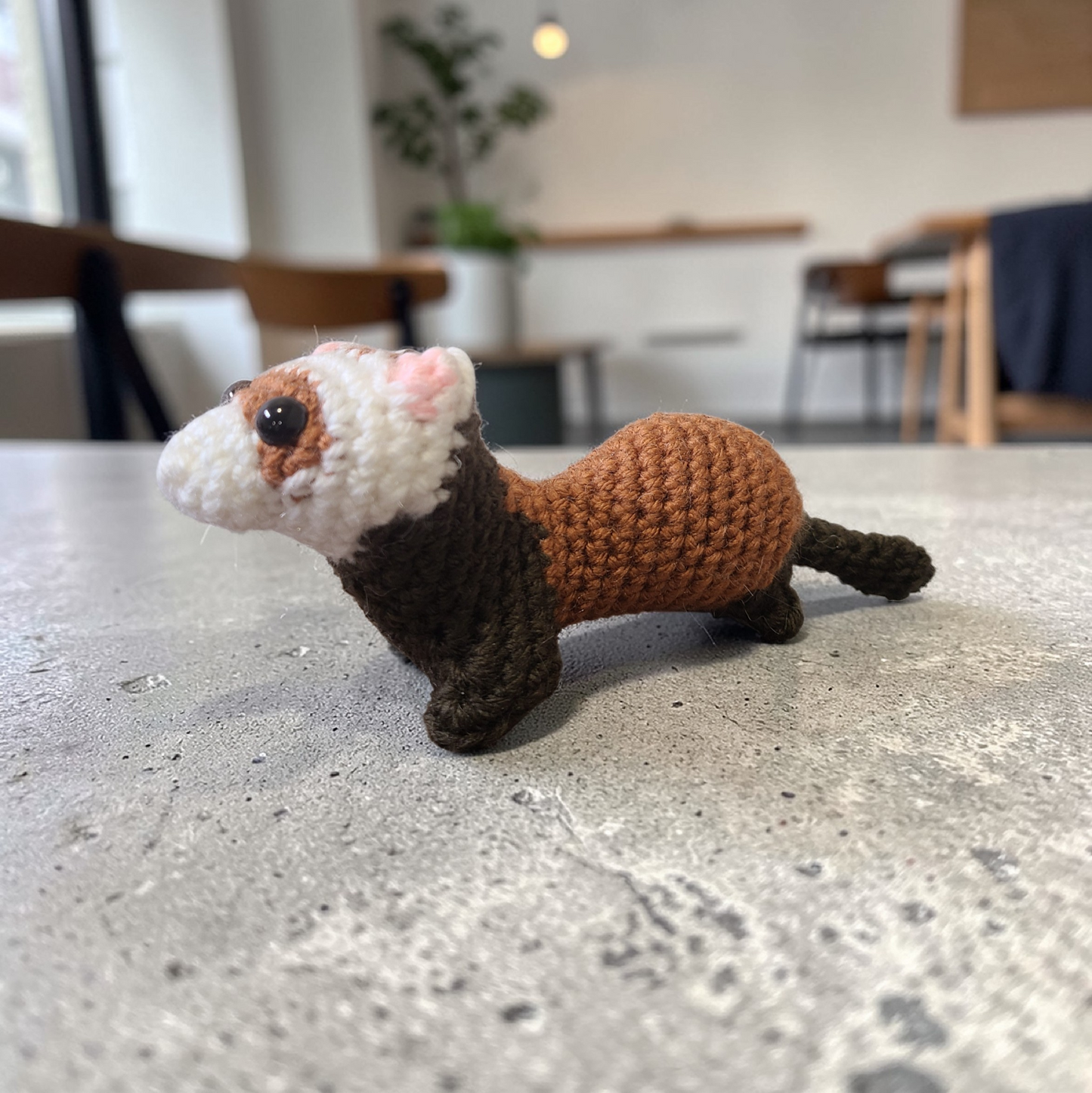 Ferret, crochet toy