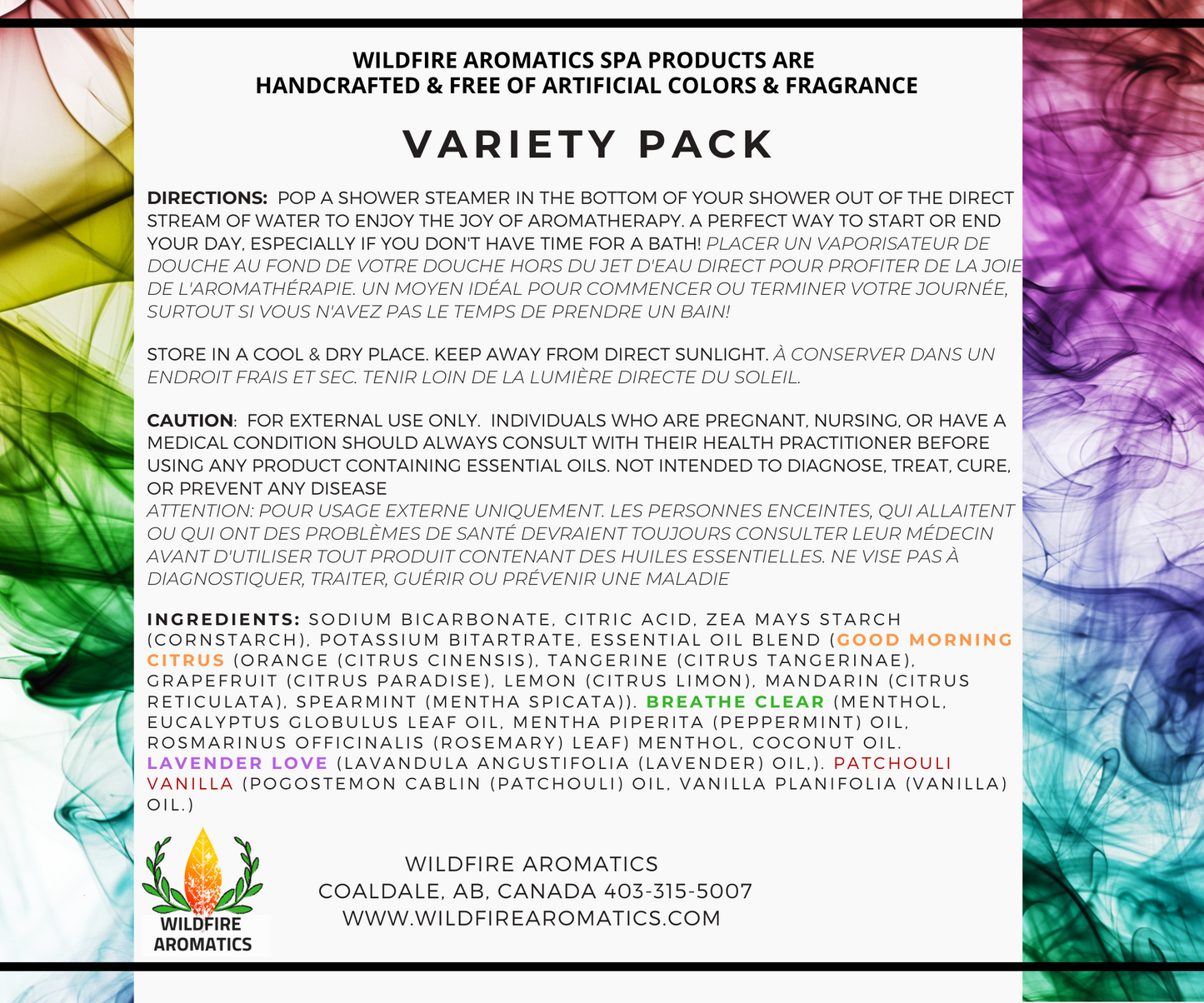 Shower Steamer Tablet Variety Pack, 12 tabs