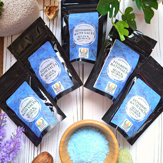 Relax and Regroup - Premium Foaming Bubble Bath Salts to relax and ground