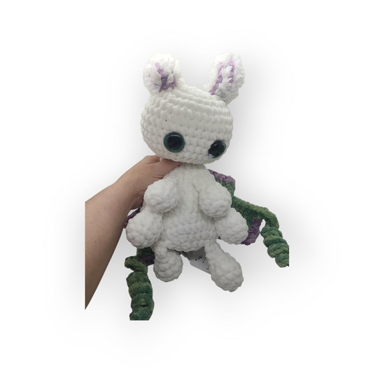 Luna Moth Plush Stuffed Animal Lovey with glitter eyes