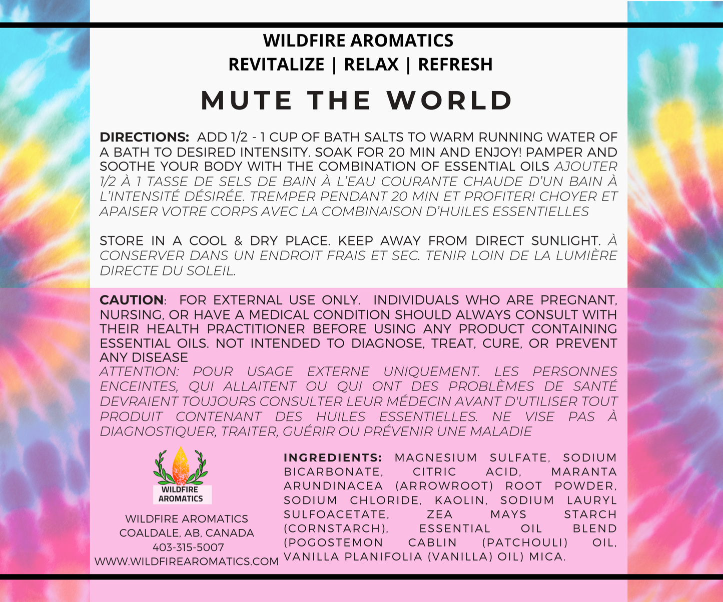 Mute The World - Premium Bubble Bath Salts