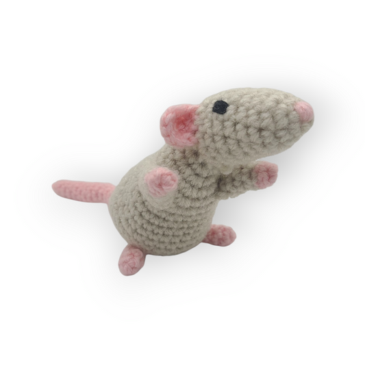 Standing Rat crochet stuffed animal