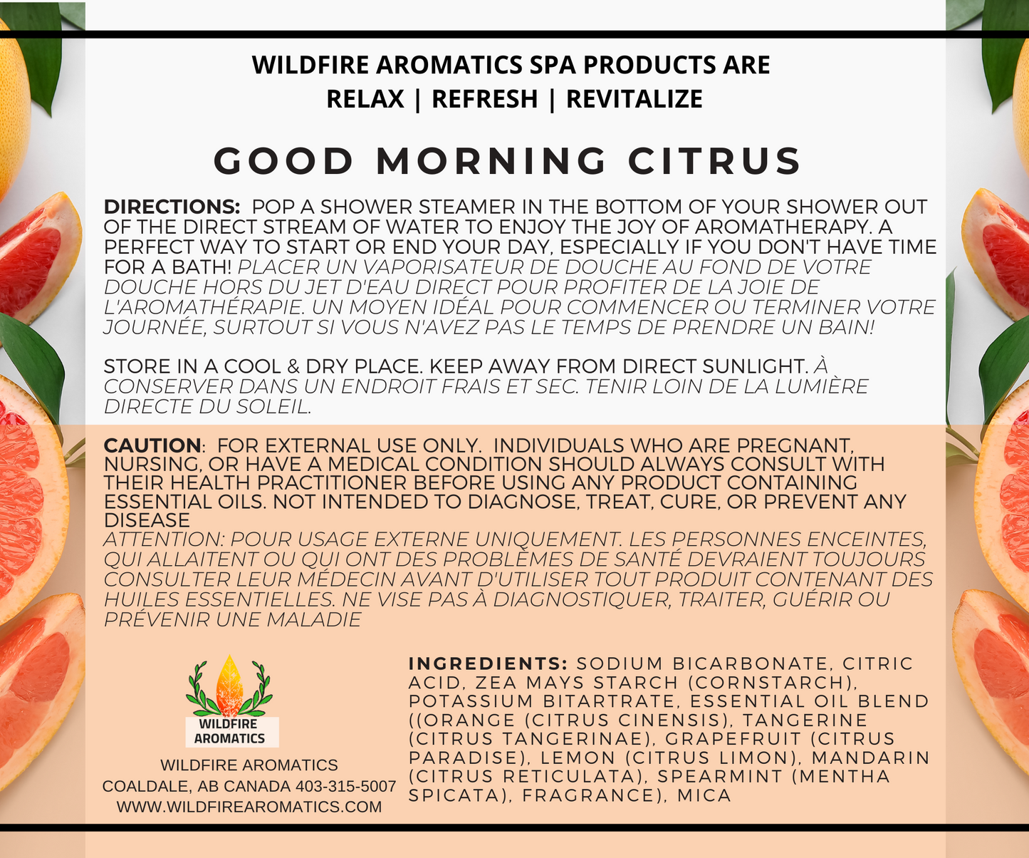 Citrus Shower Steamers – Energizing & Mood-Boosting
