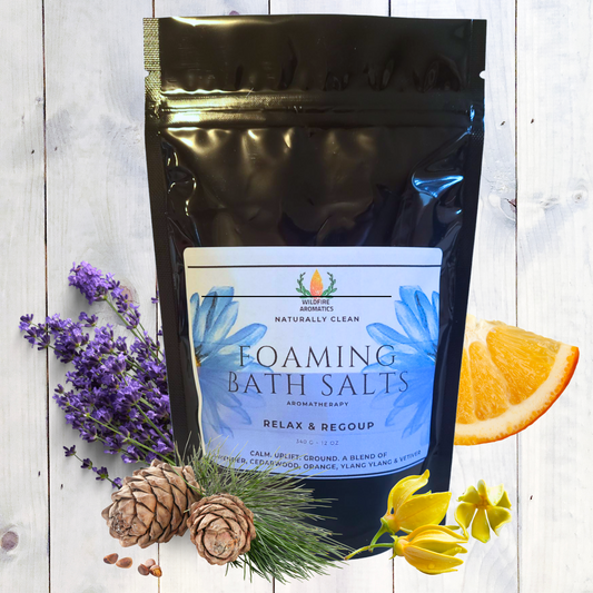 Relax and Regroup - Premium Foaming Bubble Bath Salts to relax and ground