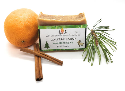 Goat's Milk Soap, Woodland Spice with turmeric