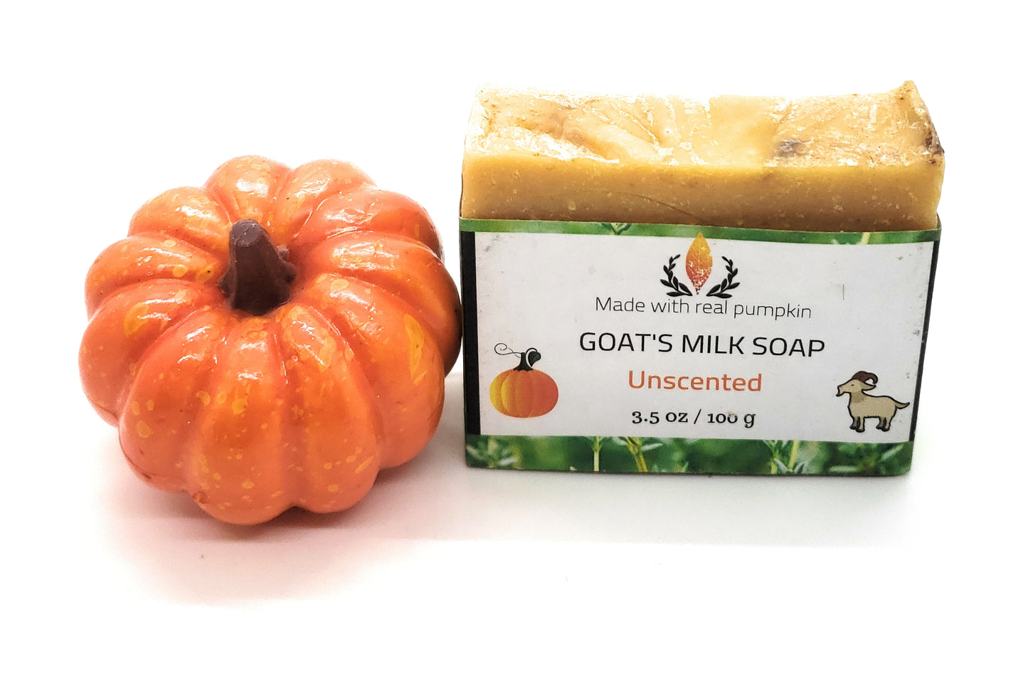 Goat's Milk Soap, Unscented Pumpkin
