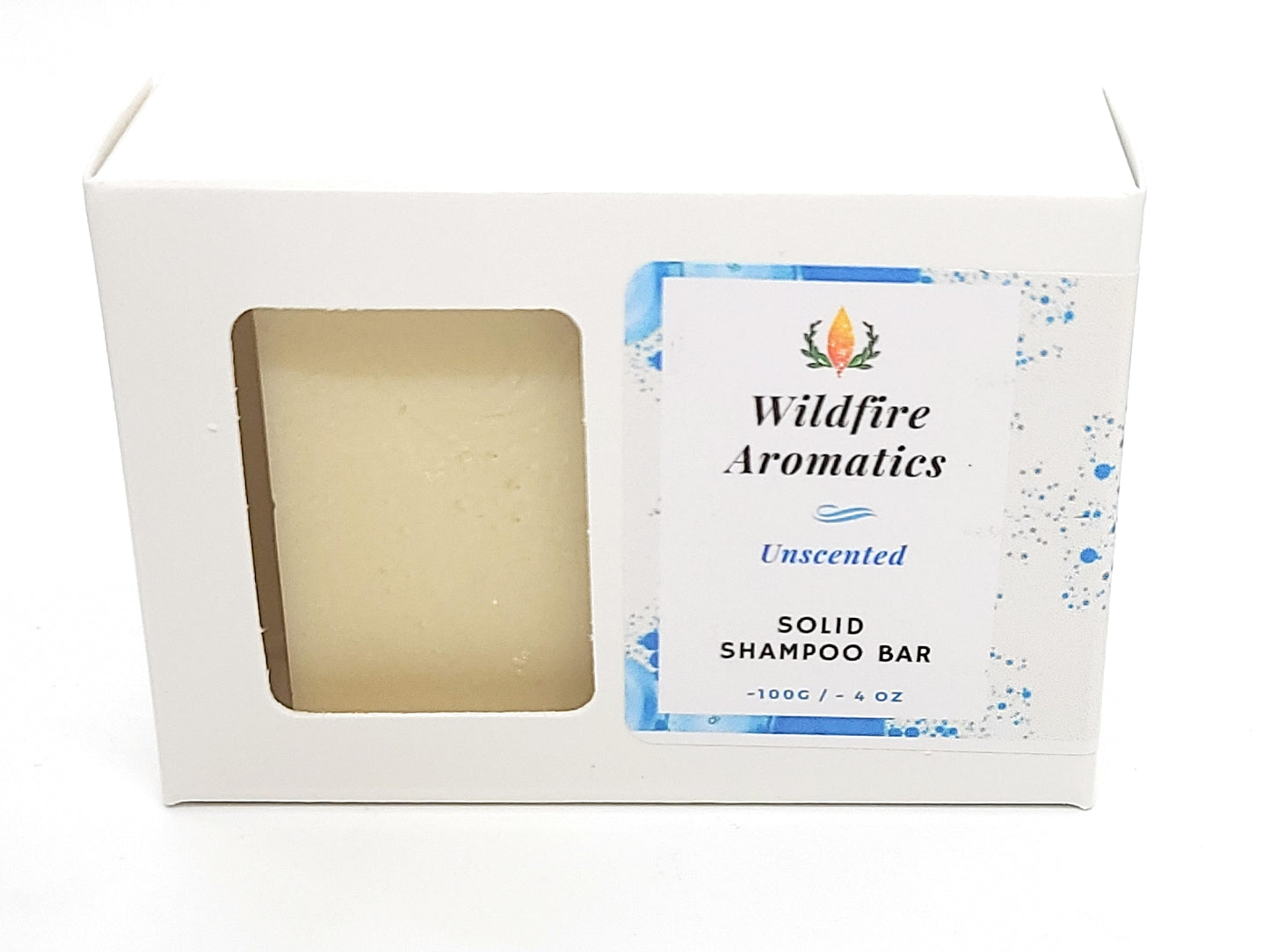 Solid shampoo soap bar unscented, conditioning