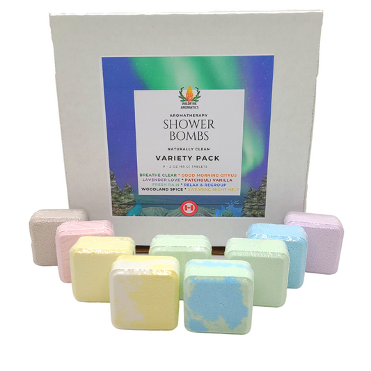 Shower Steamer Gift Set – Relax, Breathe & Refresh Variety Pack of 9