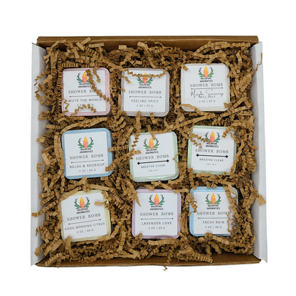 Shower Steamer Tablets - Variety pack of 9 with exclusive scents.